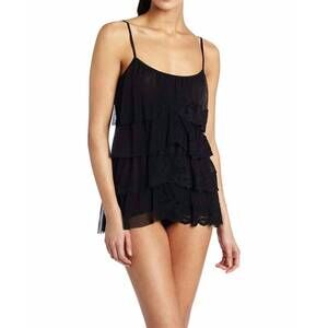 NEW JEZEBEL posh basic chemise in black